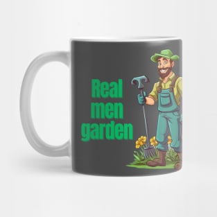 Cartoon design of a male gardener with humorous saying Mug